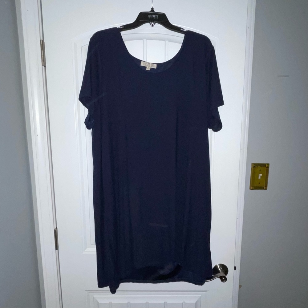 Plus short sleeve dress